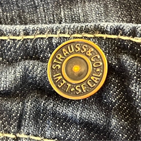 Levi's Strauss 511 Men's Jeans 36 Blue Dark Wash Slim Fit - Picture 3 of 14